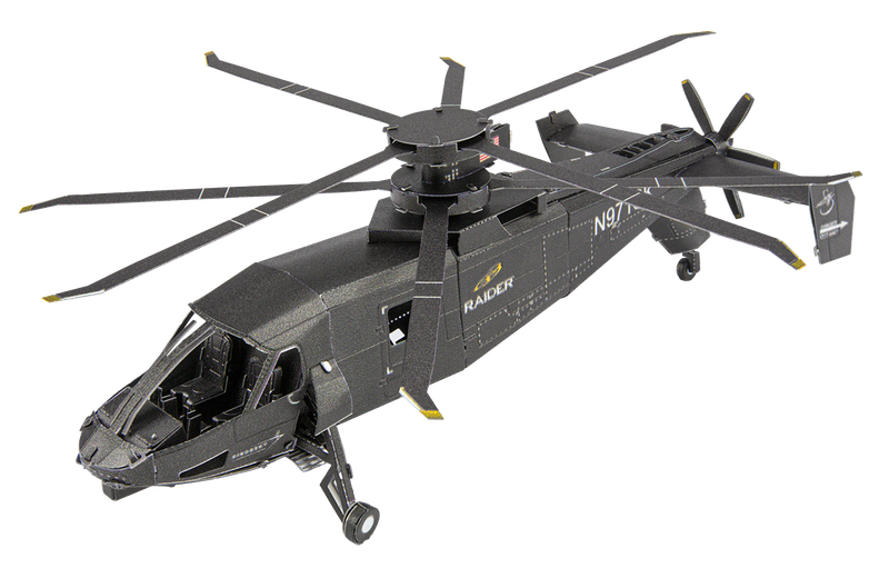 Металевий 3D конструктор "Гелікоптер Sikorsky S-97 Raider", Metal Earth, MMS460