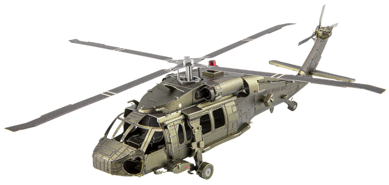 Металевий 3D конструктор "Гелікоптер Sikorsky UH-60 Black Hawk", Metal Earth, MMS461
