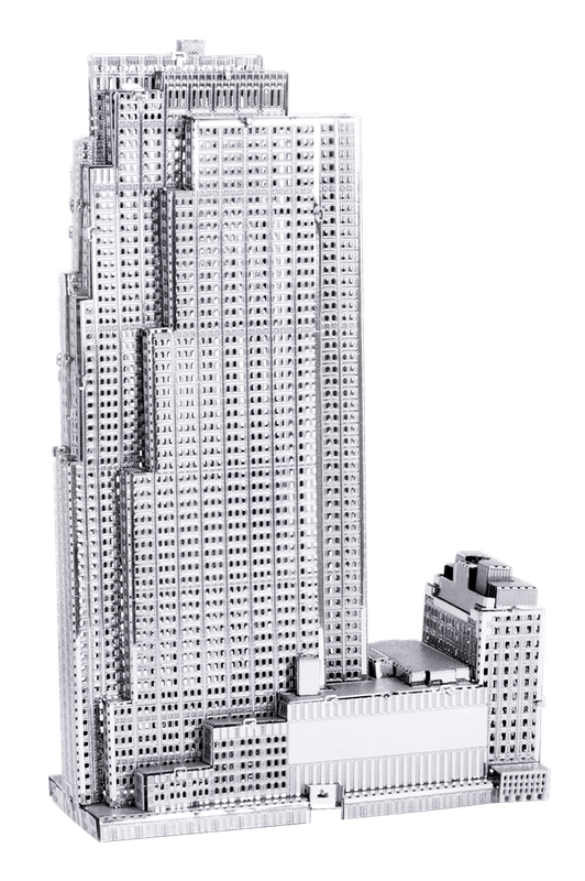 Металевий 3D конструктор "Хмарочос Rockefeller Plaza", Metal Earth, MMS061