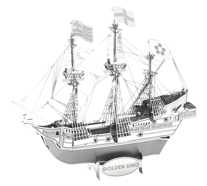 Металевий 3D конструктор "Корабель Golden Hind", Metal Earth, MMS049