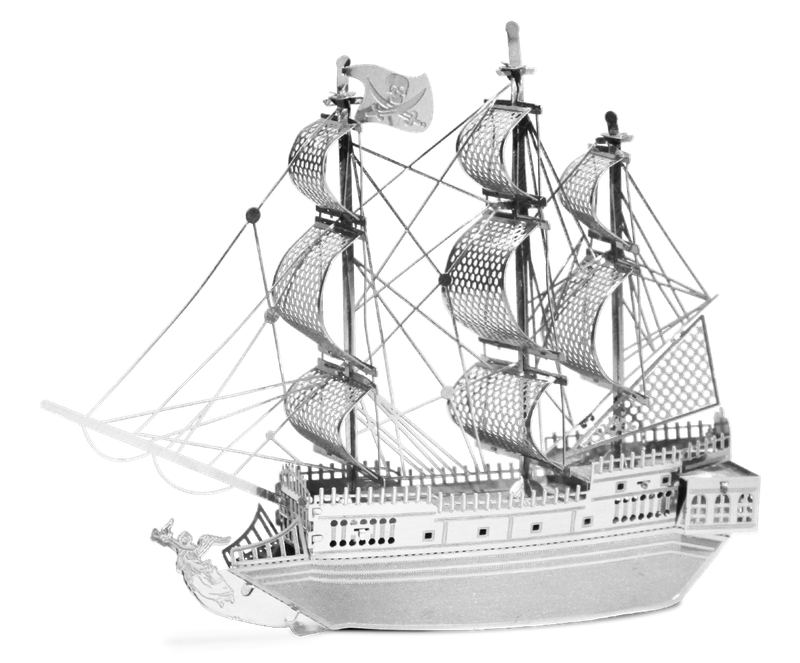 Металевий 3D конструктор "Піратський корабель Black Pearl", Metal Earth, MMS012