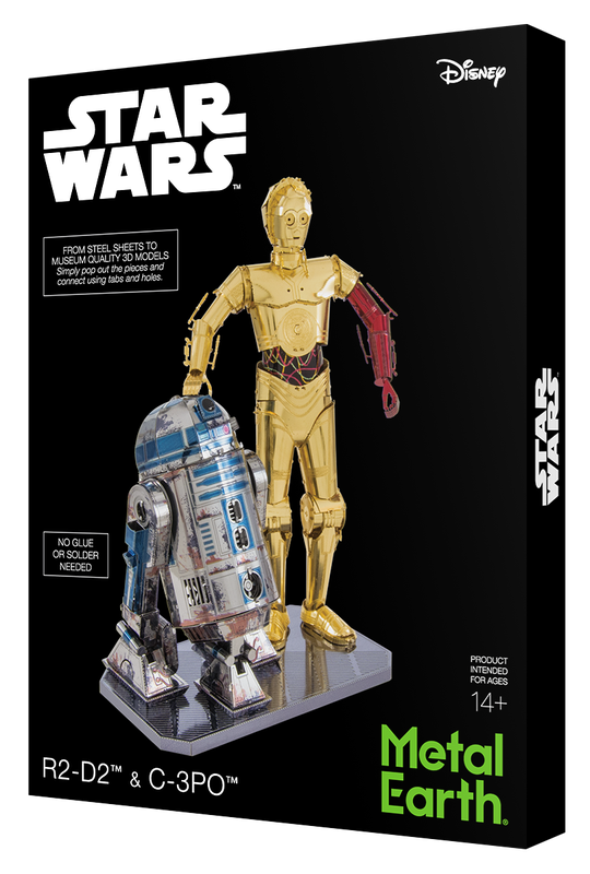 Металевий 3D конструктор "Star Wars C-3PO & R2-D2", Metal Earth, MMG276
