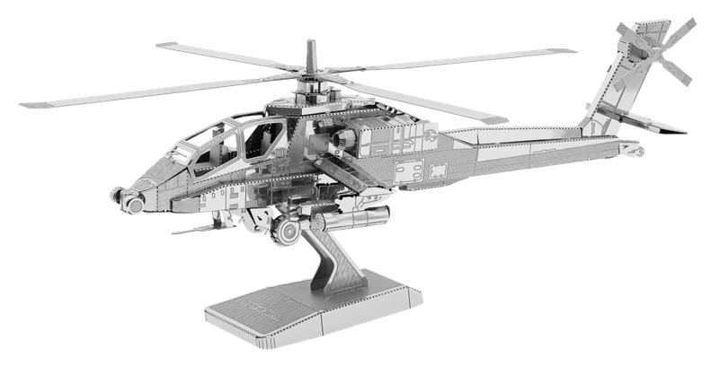 Металевий 3D конструктор "Ударний вертоліт AH-64 Apache", Metal Earth, MMS083