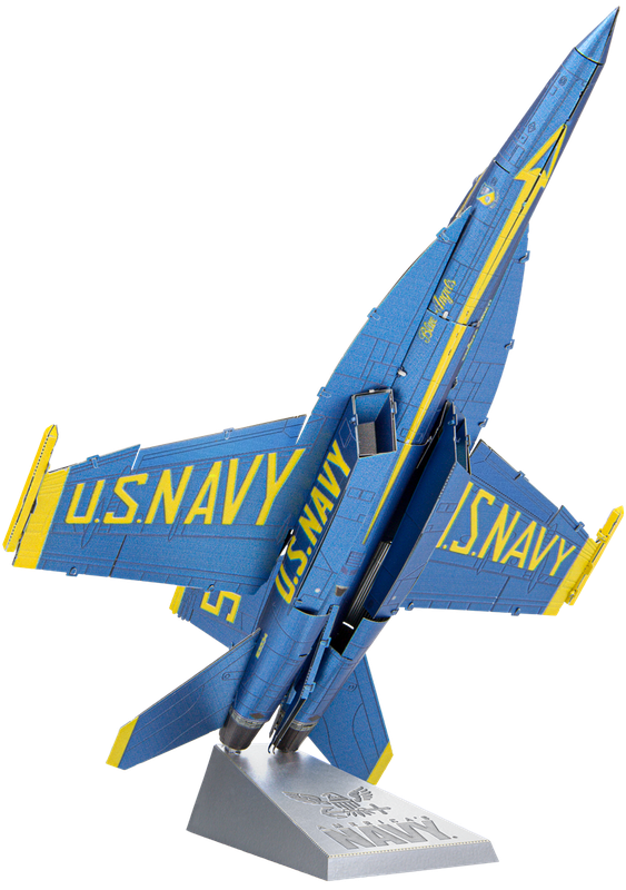 Металевий 3D конструктор "Винищувач F/A-18 Super Hornet Blue Angels", Metal Earth, ICX212