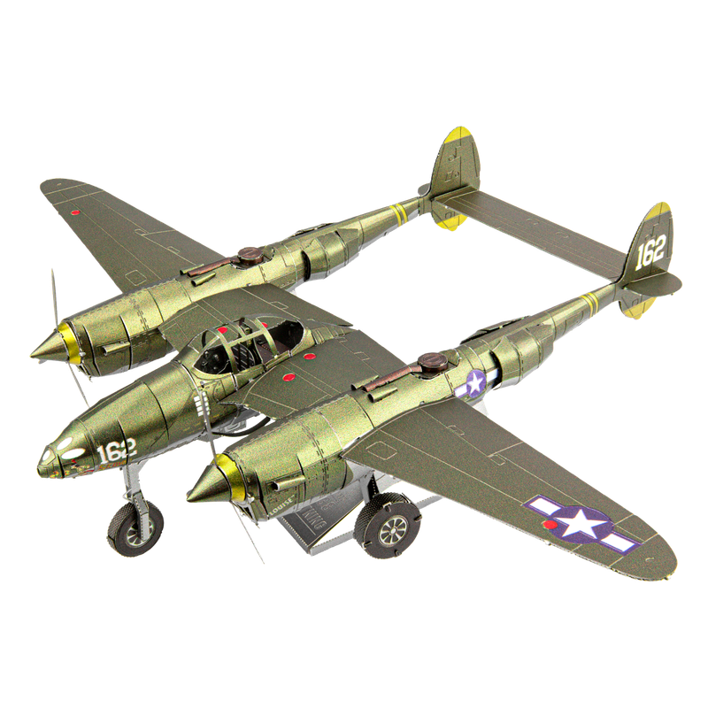 Металевий 3D конструктор "Винищувач P-38 Lightning", Metal Earth, ICX143