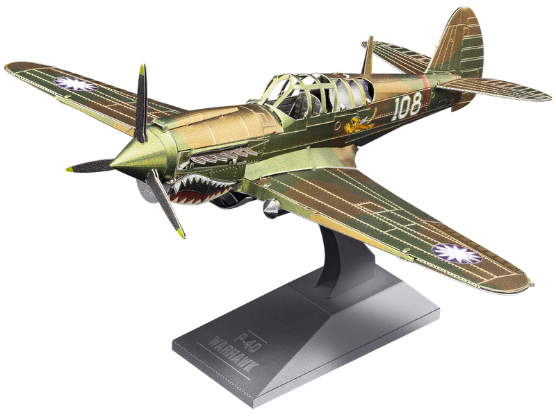 Металевий 3D конструктор "Винищувач P-40 Warhawk", Metal Earth, MMS213
