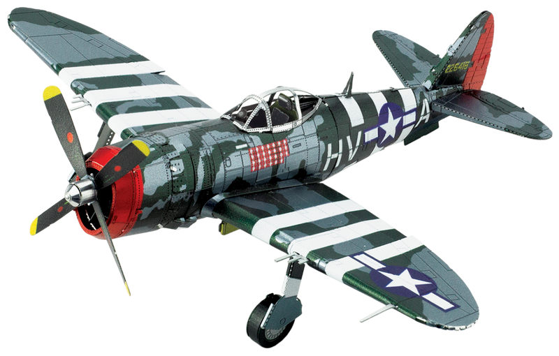 Металевий 3D конструктор "Винищувач P-47 Thunderbolt", Metal Earth, ME1002