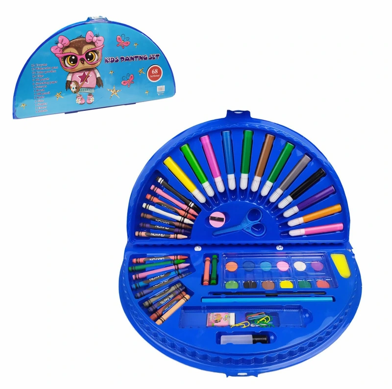 Дитячий набір для творчості і малювання MK 3918-2 у валізі  Сова — METR+