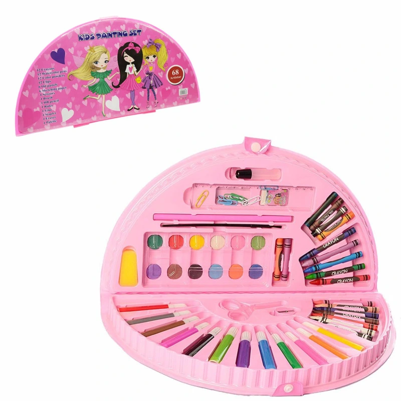 Дитячий набір для творчості і малювання MK 3918-2 у валізі  Дівчатка — METR+