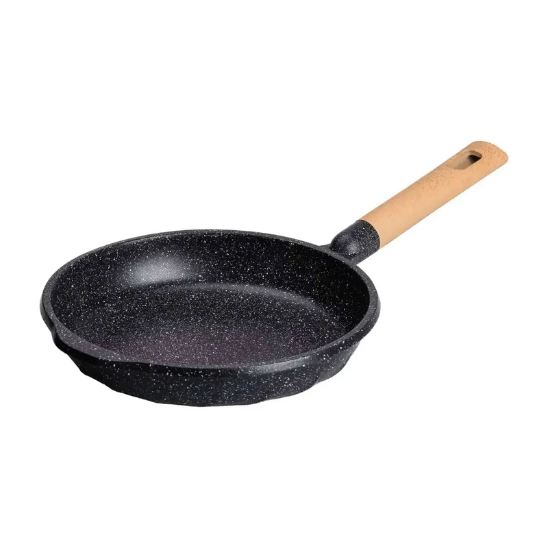 Алюмінієва сковорода 1,5 л, мармурове антипригарне покриття Ø 26 см, товсте дно MGC чорний HP-4-419B — MGC