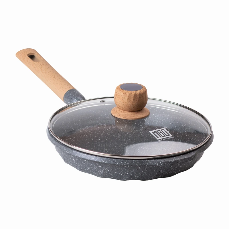 Алюмінієва сковорода 2,2 л, мармурове антипригарне покриття Ø 26 см, сірий MGC HP-4-424G — MGC