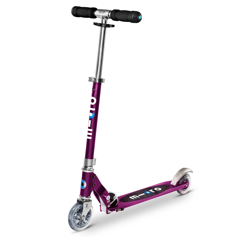 Самокат MICRO серії "Sprite" - ПУРПУРОВИЙ МЕТАЛІК (складаний, до 100 kg, двоколісний)