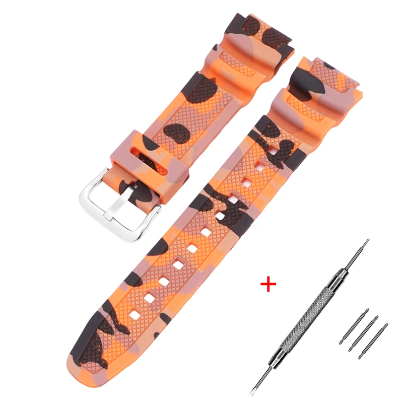 Ремінець для Casio G-Shock AQ-S800/AE-1200 Camo Orange SL