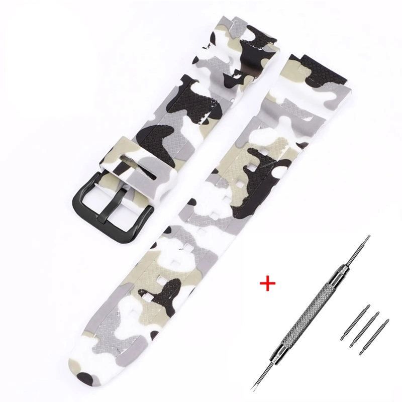 Ремінець для Casio G-Shock AQ-S800/AE-1200 Camo White BK