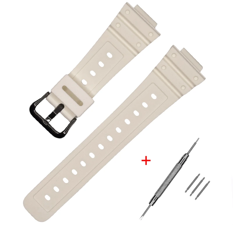 Ремінець для Casio G-Shock DW-5600 B White BK