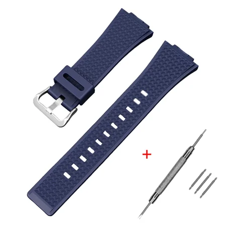 Ремінець для Casio G-Shock GA-100/110 Dark Blue SI (1051-1088)
