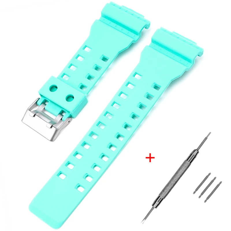 Ремінець для Casio G-Shock GA-100/110 Light Green SI