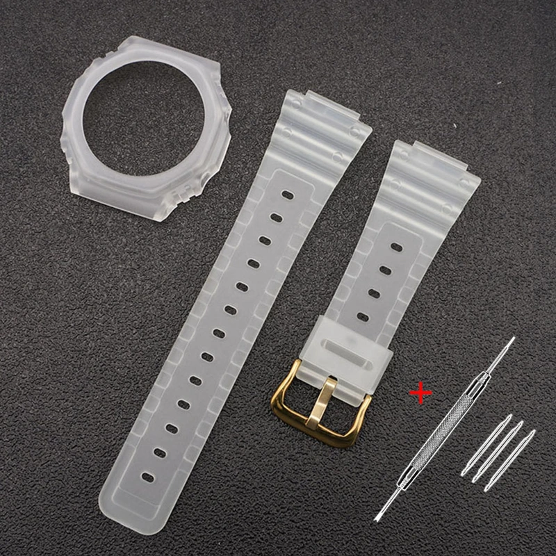 Ремінець + безель (рант) для Casio G-Shock GA-2100 Transl GD