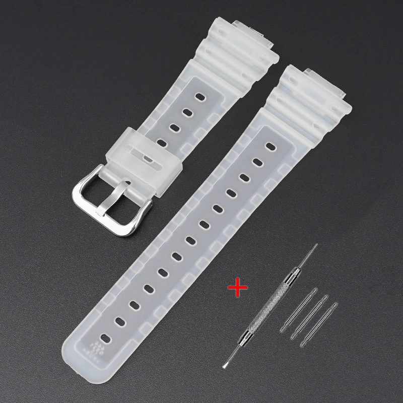 Ремінець для Casio G-Shock GA-2100/2110 Translucent Silver