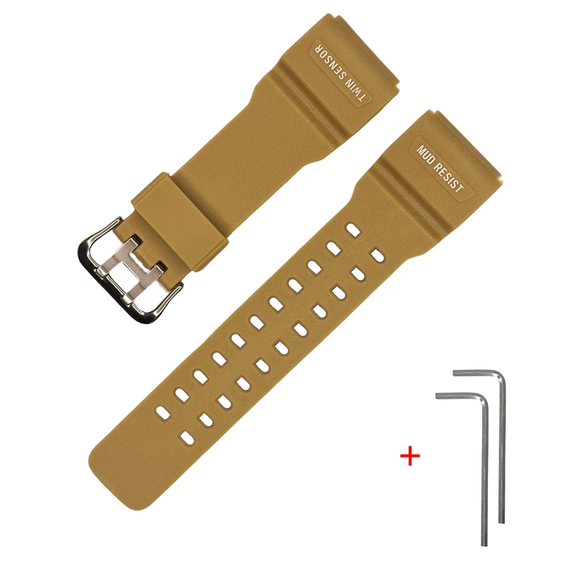 Ремінець для Casio G-Shock GG-1000/GWG-100/GSG-100 Beige SI