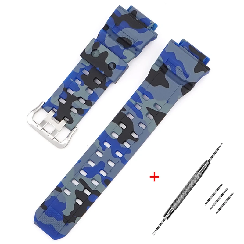 Ремінець для Casio G-Shock GW-9400/9300 Camo Blue SI