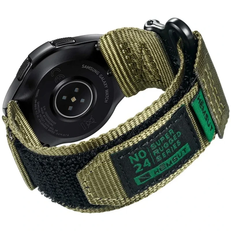 Ремінець для годинника Hemsut HGA121 Super Strong Nylon Green 20mm