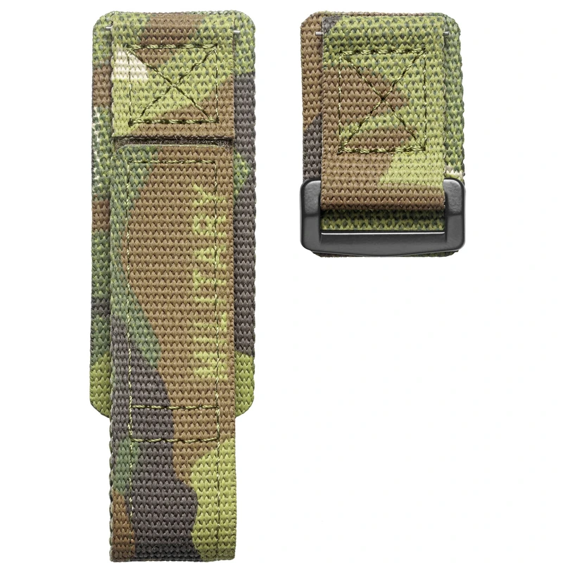 Ремінець для годинника Hemsut HS131 Military nylon Velcro Camo Green 22 mm