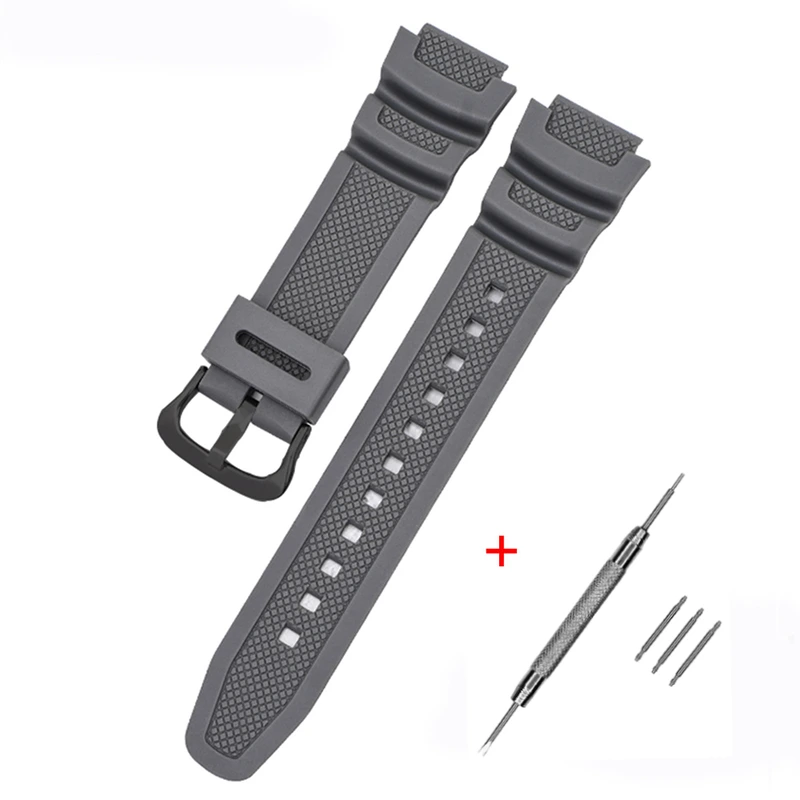 Ремінець Casio accessories для G-Shock AE-1000/1200 Gray BK полімерний сірий (1051-0881)