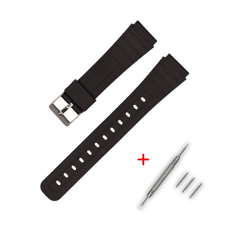 Ремінець для Casio G-Shock C-type 16mm Black SI — Modfit