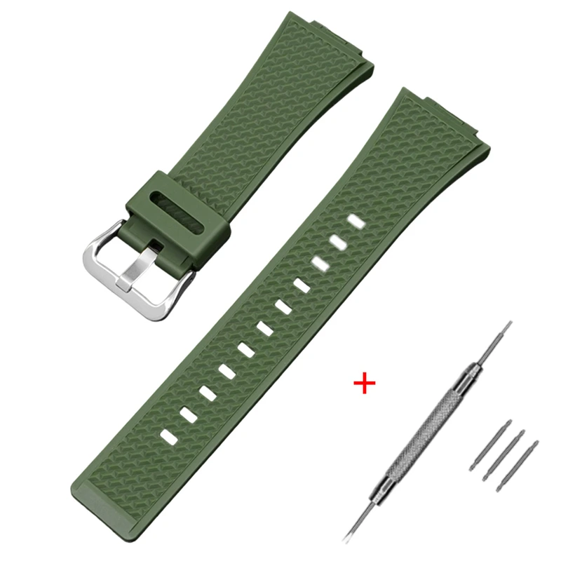 Ремінець для Casio G-Shock GA-100/110 Army Green SI