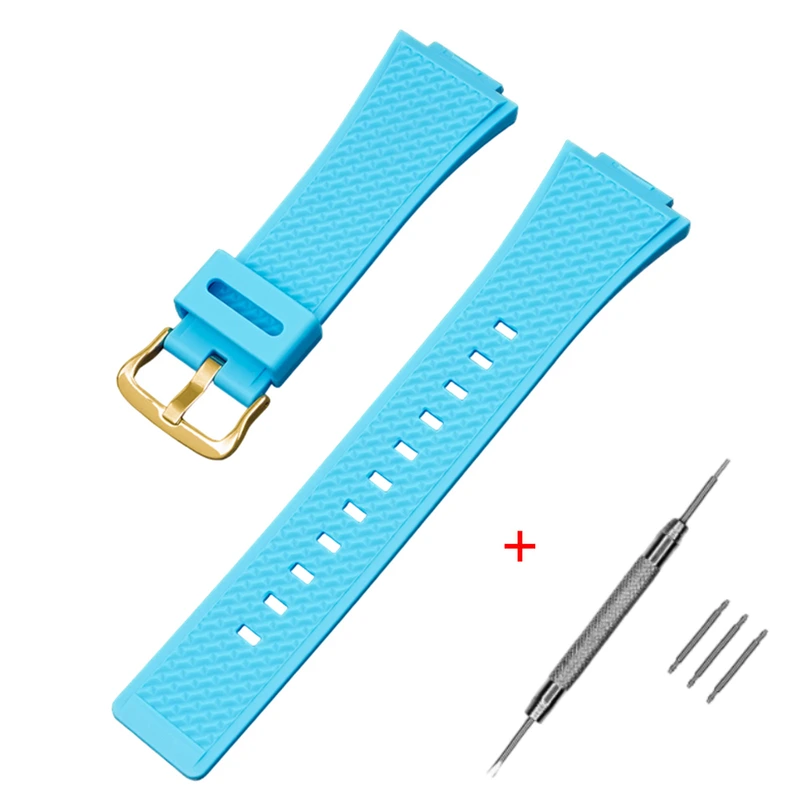 Ремінець для Casio G-Shock GA-100/110 Light Blue GD — Modfit