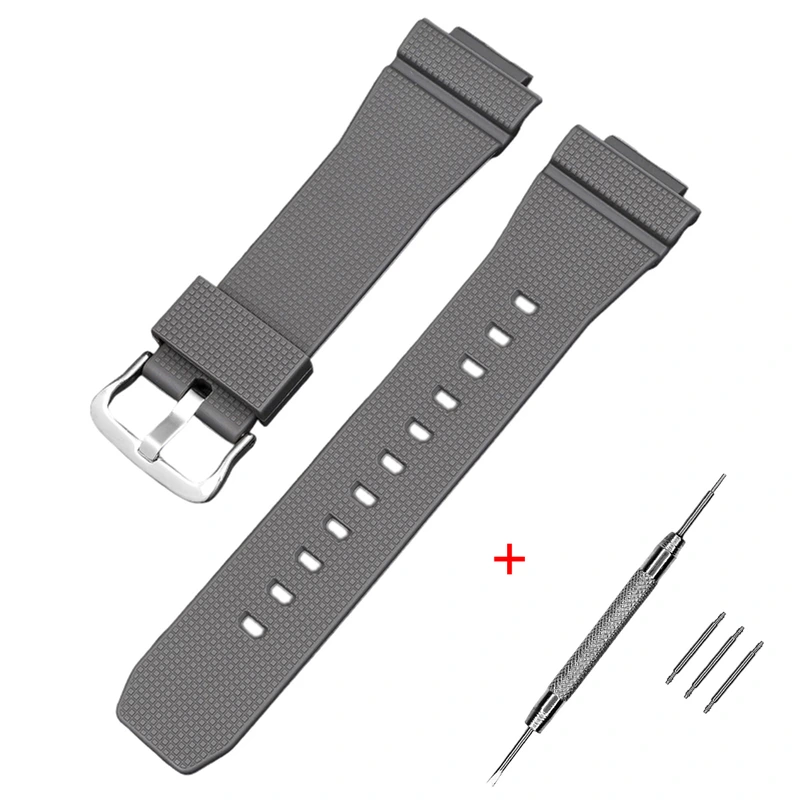 Ремінець Casio accessories для G-Shock GM-2100 / GA-2100 сірий поліуретановий 20.9 см