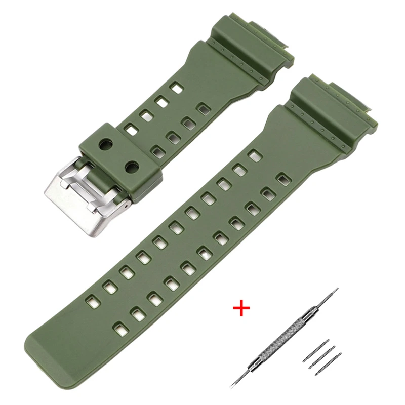 Ремінець + монтажні інструменти для Casio G-Shock GA-100/110/120/140/150/200/300/400/700, GD-100/110 — Modfit