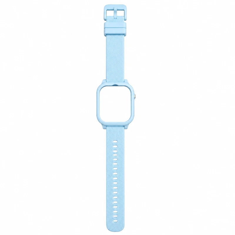 Синій силіконовий ремінець Modfit Zoopex Blue для смарт-годинника з захисним чохлом у комплекті
