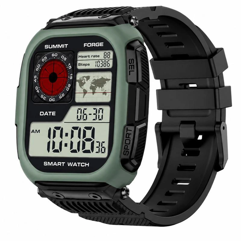 Розумний годинник Modfit Rock Green (1077-0367) — Тактичний смарт-годинник з AMOLED дисплеєм та GPS — Modfit