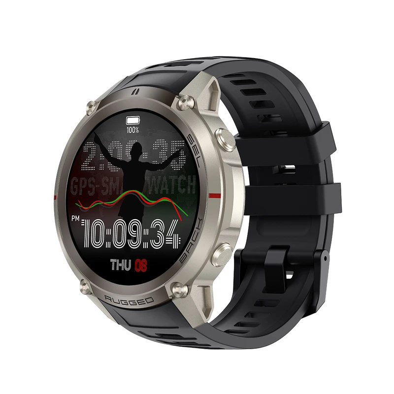 Розумний годинник Modfit Titan Force GPS Pro Black (1077-0362) з AMOLED дисплеєм та GPS — Modfit