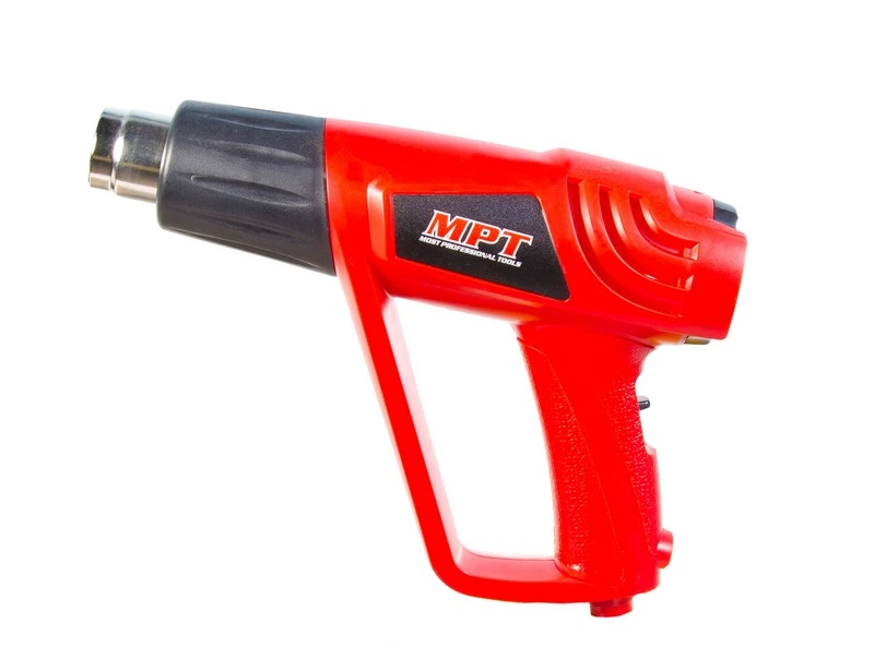 Фен промисловий MPT 2000 Вт 350-550°С 300-500 л/хв аксесуари 5 шт MHG2003 — MPT