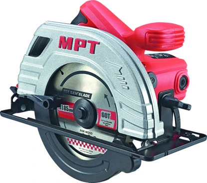Пила циркулярна MPT PROFI 1380 Вт 185х20 мм 5300 об/хв пропил 65 мм 45-90° аксесуари 2 шт MCS1803