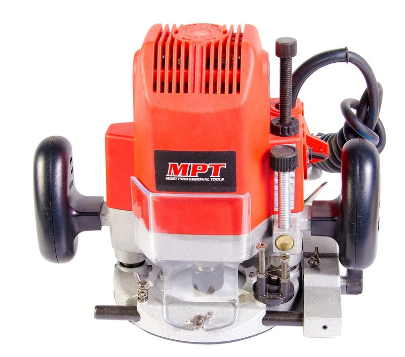 Машина фрезерна MPT PROFI 1800 Вт 23000 об/хв цанга 6-12 мм хід фрези 65 мм аксесуари 9 шт MRU1205 — MPT