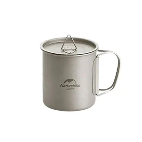 Кружка титанова з ручкою 600 мл Naturehike NH20CJ005 — Naturehike