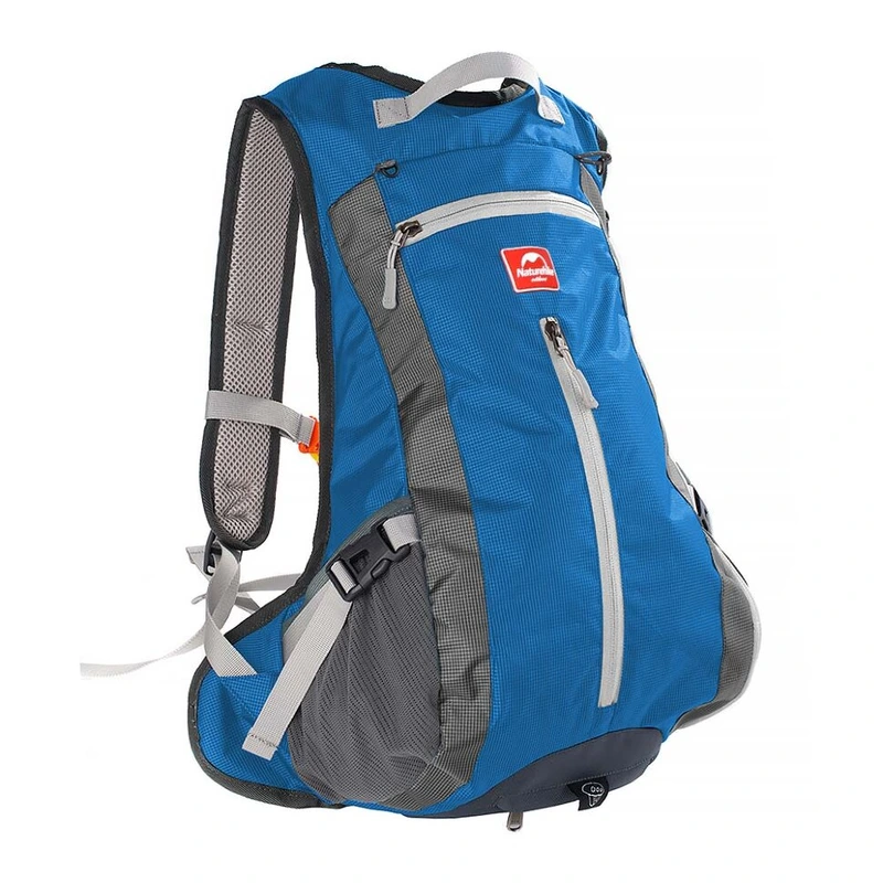 Велорюкзак з чохлом для шолома Naturehike 15 л sky blue NH15C001-B, блакитний — Naturehike