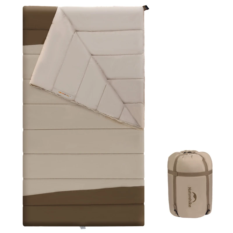 Спальний мішок двомісний Naturehike CNK2300019, коричневий — Naturehike