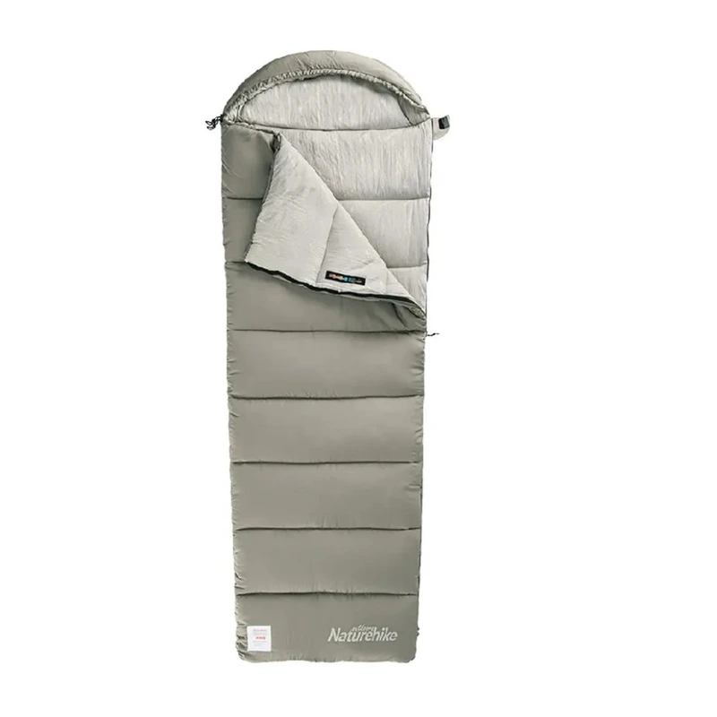 Спальний мішок з капюшоном із звичайним мішком для зберігання Naturehike M300 CNK2350WS023, зелений, лівий — Naturehike