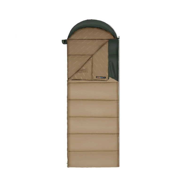 Спальник з капюшоном Naturehike Sunny Day PL02 U250 CNK2550WS028, (8,5°C), правий, коричнево-зелений — Naturehike