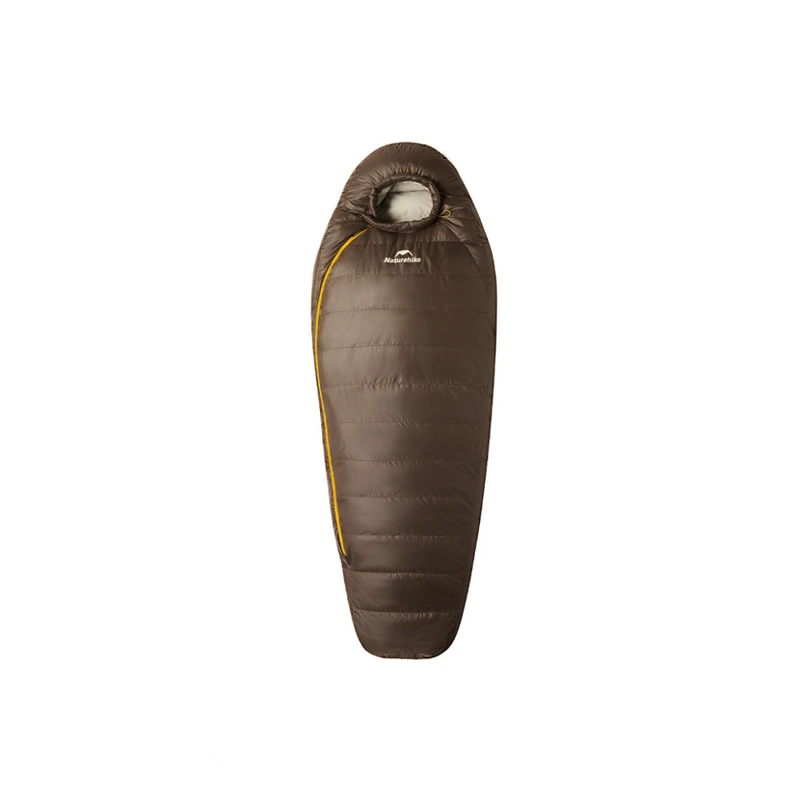 Спальник з натуральним пухом Naturehike Snowbird CNK2550WS014, p-р M, темно-коричневий 400 г — Naturehike