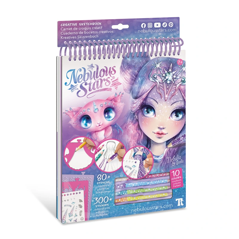 Набір для творчості NEBULOUS STARS – СКЕТЧБУК: НЕБУЛІЯ, МОТИВИ КОСМОСУ