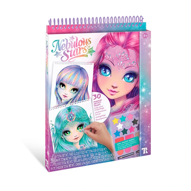 Набір для творчості NEBULOUS STARS – СКЕТЧБУК: МАКІЯЖ, СЯЙВО ГАЛАКТИК