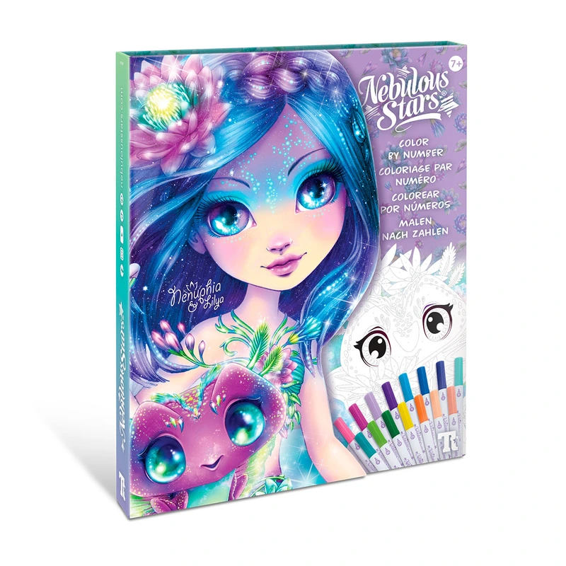 Набір для творчості NEBULOUS STARS - РОЗМАЛЬОВКА ПО НОМЕРАХ: ЧАРІВНІ СВІТИ ЗІРОК