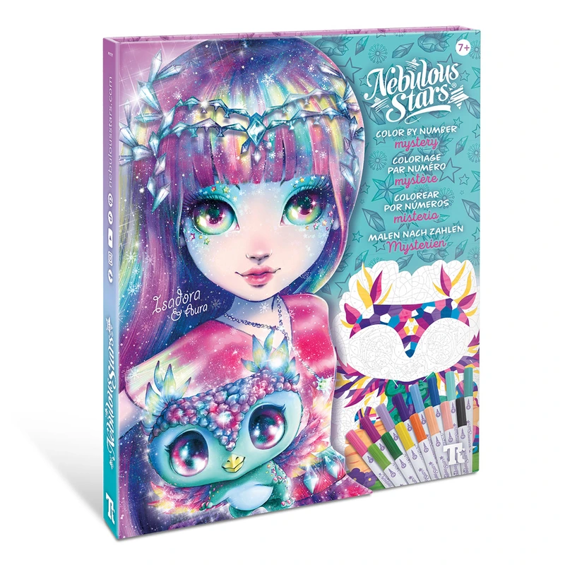 Набір для творчості NEBULOUS STARS - РОЗМАЛЬОВКА ПО НОМЕРАХ: ЗІРКОВІ ТАЄМНИЦІ — Nebulous Stars
