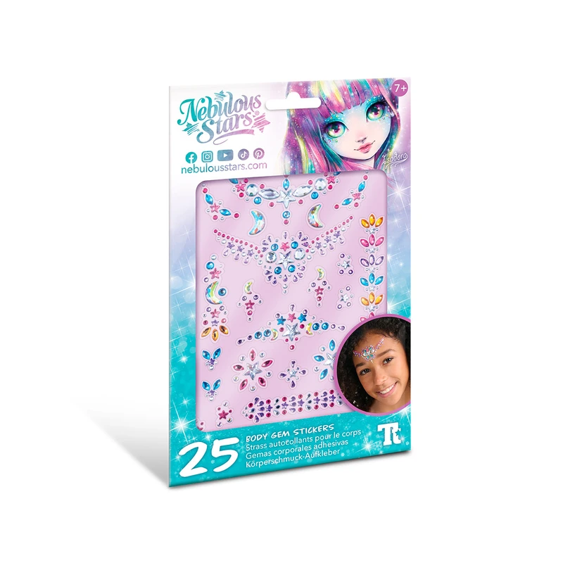 Набір кристалів для тіла NEBULOUS STARS – БОДІ-АРТ: ЗОРЯНІ ВІЗЕРУНКИ (в асорт.)